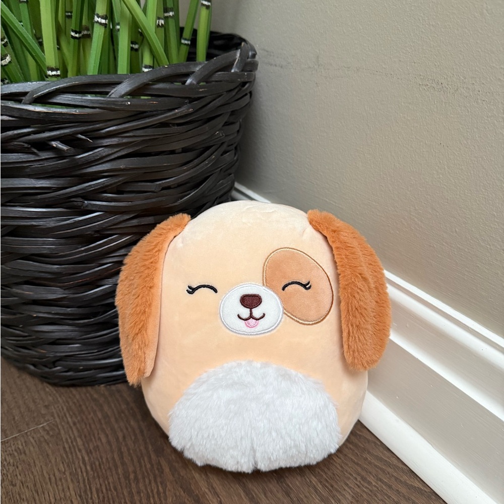 NWT Squishmallows Harrison Dog Closed Eyes 8" Plush Stuffed Animal Puppy Toy